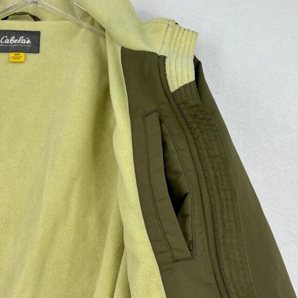 Cabela's Softshell Jacket Fleece Lined Full Zip Pockets Olive Green Women's M - Picture 7 of 13